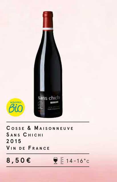 cosse & maisonneuve sans chichi 2015 vin de france