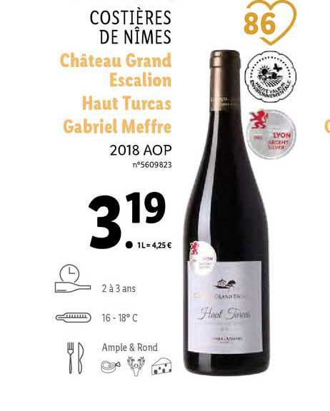 costières de nîmes château grand escalion haut turcas gabriel meffre