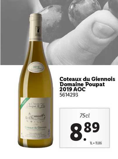 coteaux du giennois domaine poupat 2019 aoc