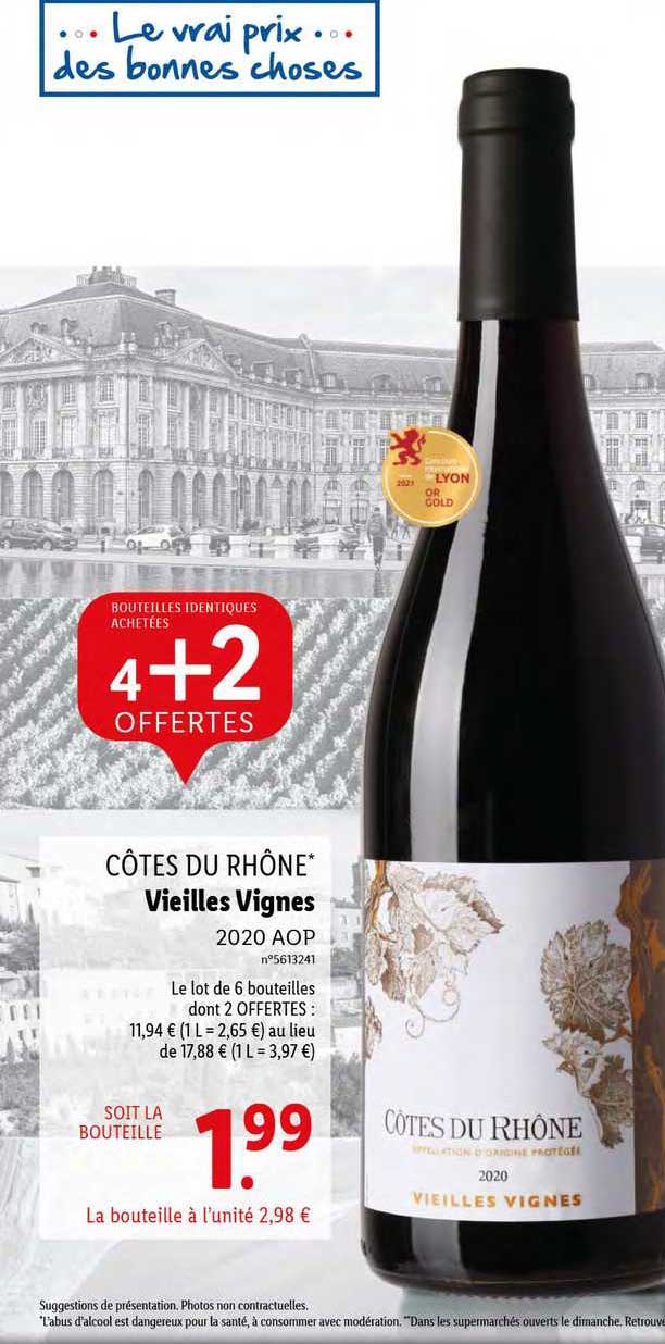 côtes du rhône vieilles vignes 2020 aop