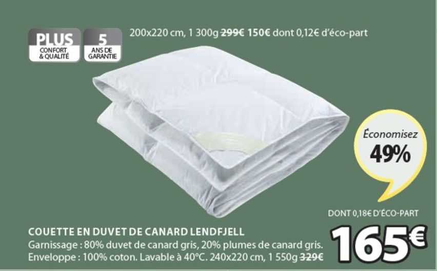 Couette En Duvet De Canard Lendfjell