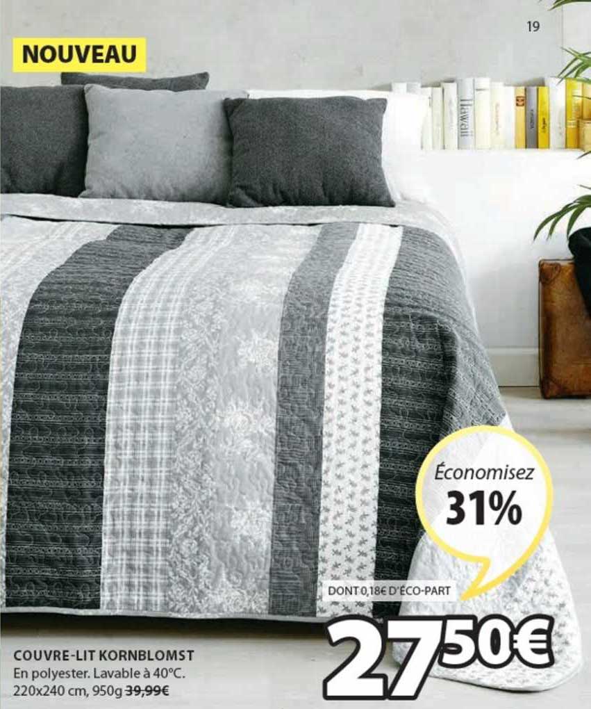 couvre-lit kornblomst