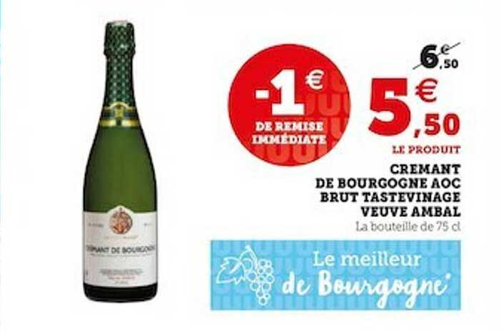 crémant de bourgogne aoc brut tastevinage veuve ambal