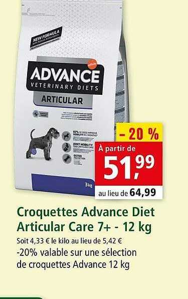 croquettes advance diet articular care 7+