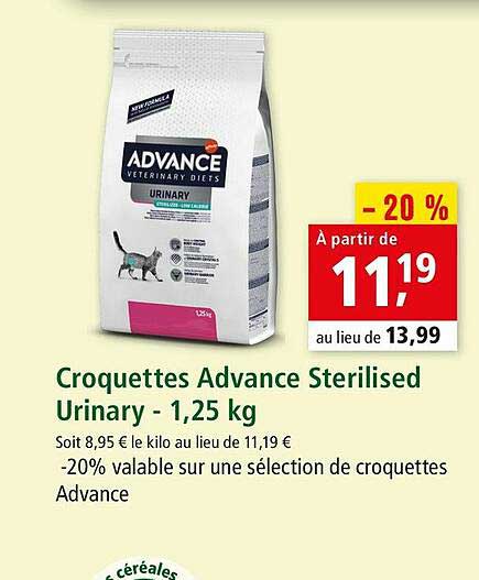 croquettes advance sterilised urinary