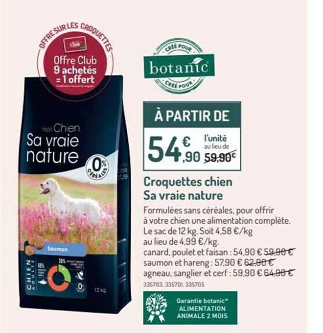 croquettes chien sa vraie nature