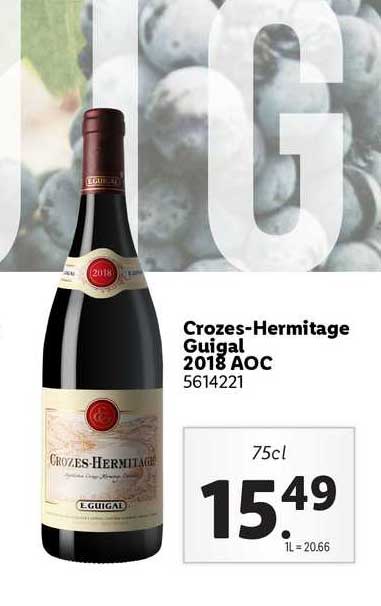 crozes-hermitage guigal 2018 aoc