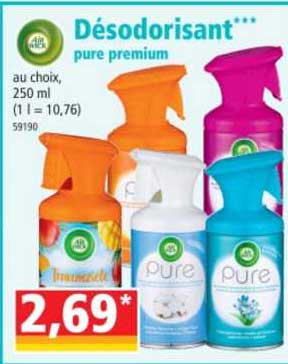 désodorisant pure premium air wick