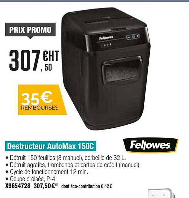destructeur automax 150c fellowes