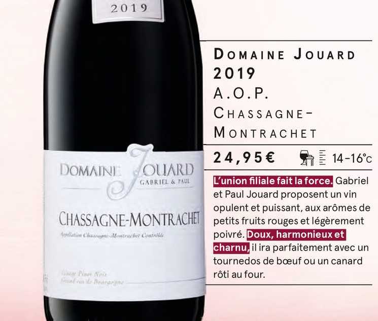 domaien jouard 2019 a.o.p. chassagne-montrachet