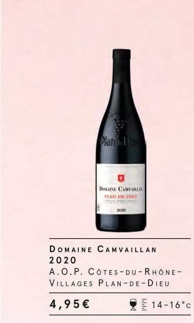 domaine camvaillan 2020 a.o.p. côtes-du-rhône-villages plan-de-dieu