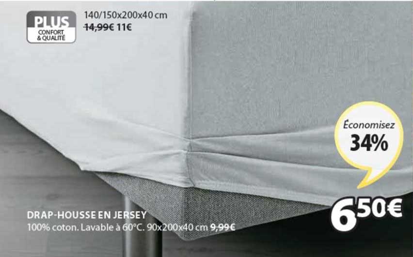drap-housse en jersey