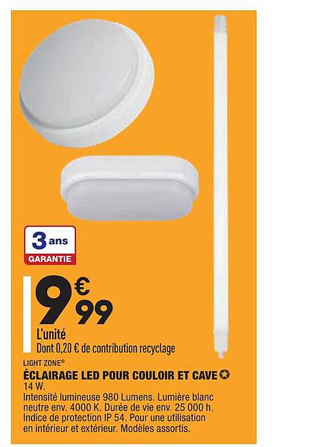 éclairage led pour couloir et cave light zone