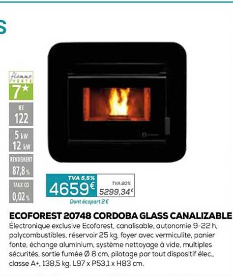 Ecoforest 20748 Cordoba Glass Canalizable