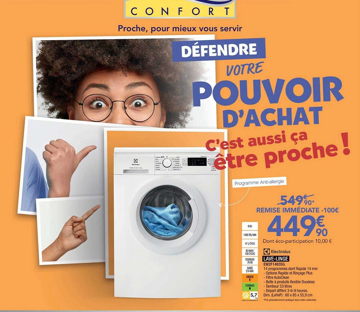 Electrolux Lave-linge Ew2f1483sg