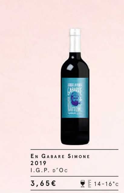 en gabare simone 2019 i.g.p. d'oc