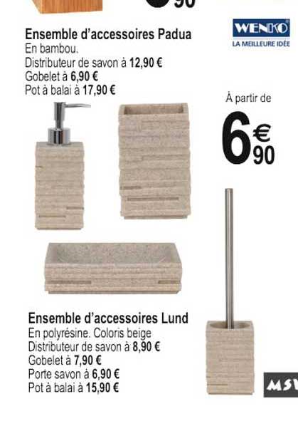 ensemble d'accessoires padua, ensemble d'accessoires lund