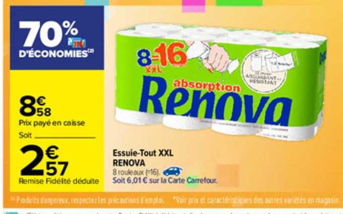 essuie-tout xxl renova