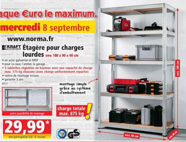étagère pour charges lourdes kraft