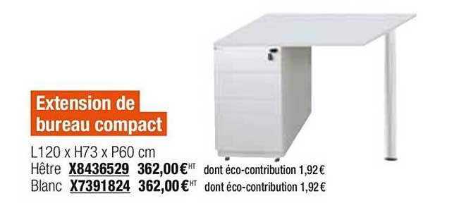 extension de bureau compact
