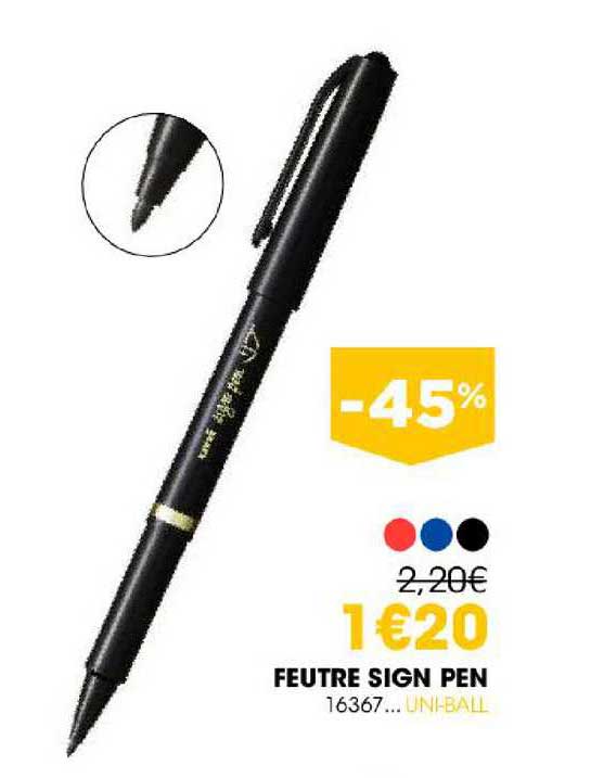 feutre sign pen 16367 uni-ball