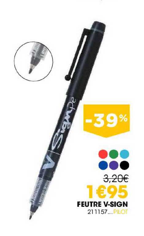 feutre v-sign 211157 pilot