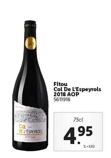 fitou col de l'espeyrols 2018 aop