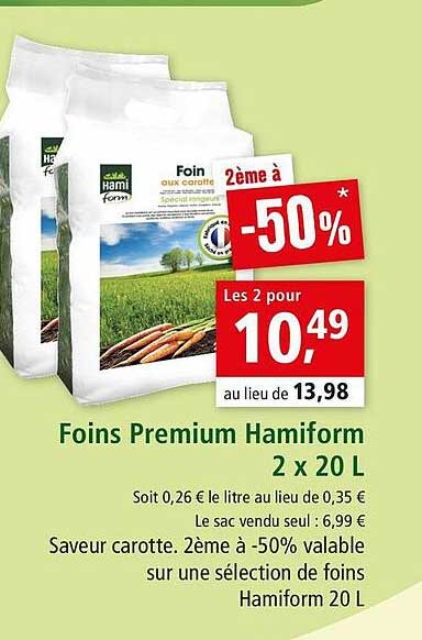 foins premium hamiform 2 x 20 l