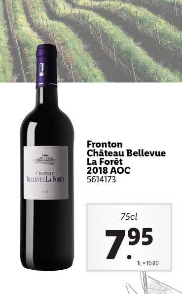 Fronton Château Bellevue La Forêt 2018 Aoc