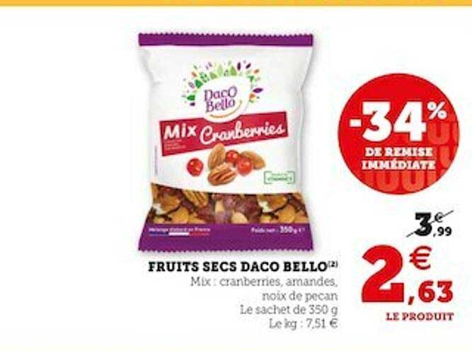 fruits secs daco bello