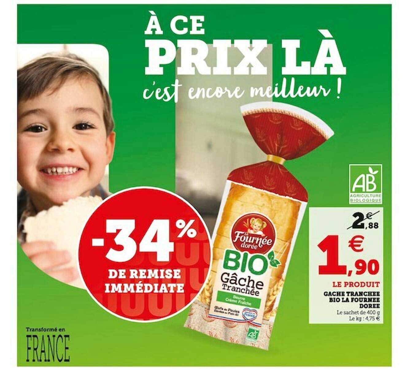 gâche tranchée bio la fournée dorée