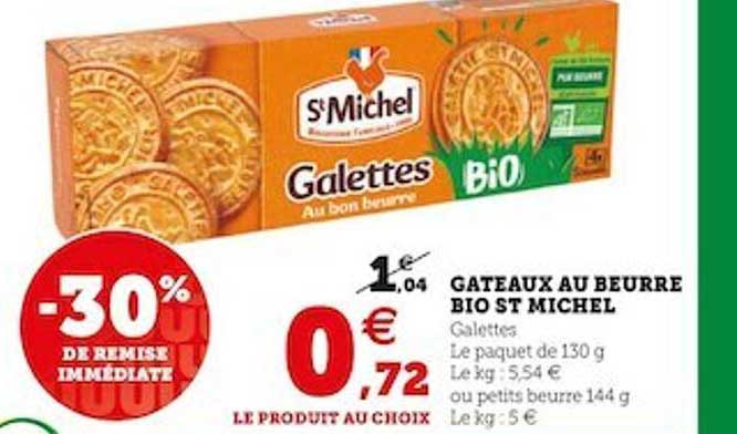 Gâteaux Au Beurre Bio St Michel