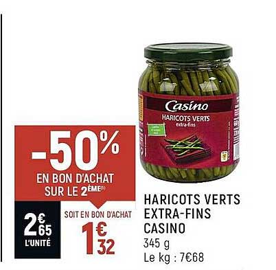 haricots verts extra-fins casino