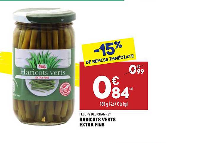 Haricots Verts Extra Fins Fleurs Des Champs