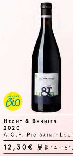 hecht & bannier 2020 a.o.p. pic saint-loup