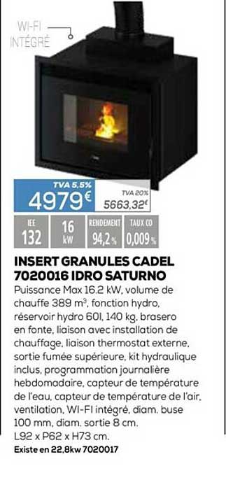insert granulés cadel 7020016 idro saturno