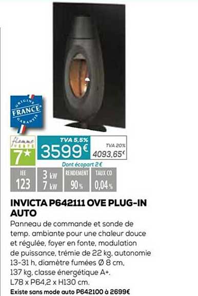 invicta p642111 ove plug-in auto