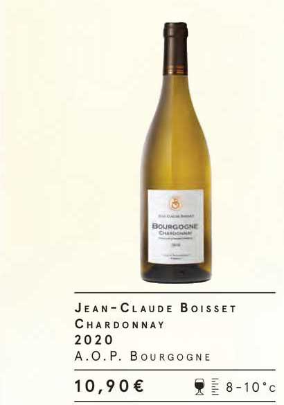 jean-claude boisset chardonnay 2020 a.o.p. bourgogne