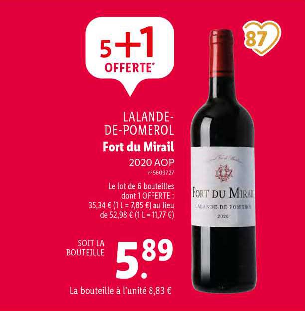 lalande-de-pomerol fort du mirail 2020 aop