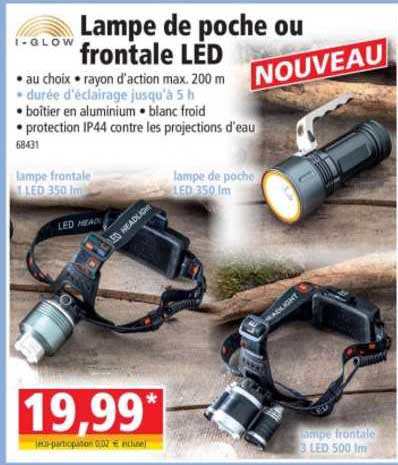lampe de poche ou frontale led i-glow
