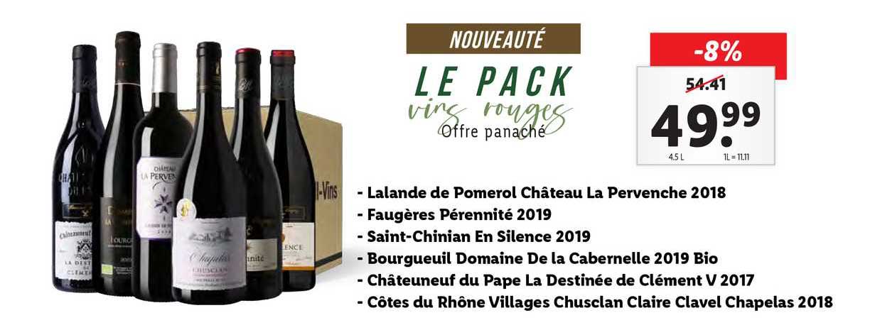 Le Pack Vins Rouges Offre Panaché