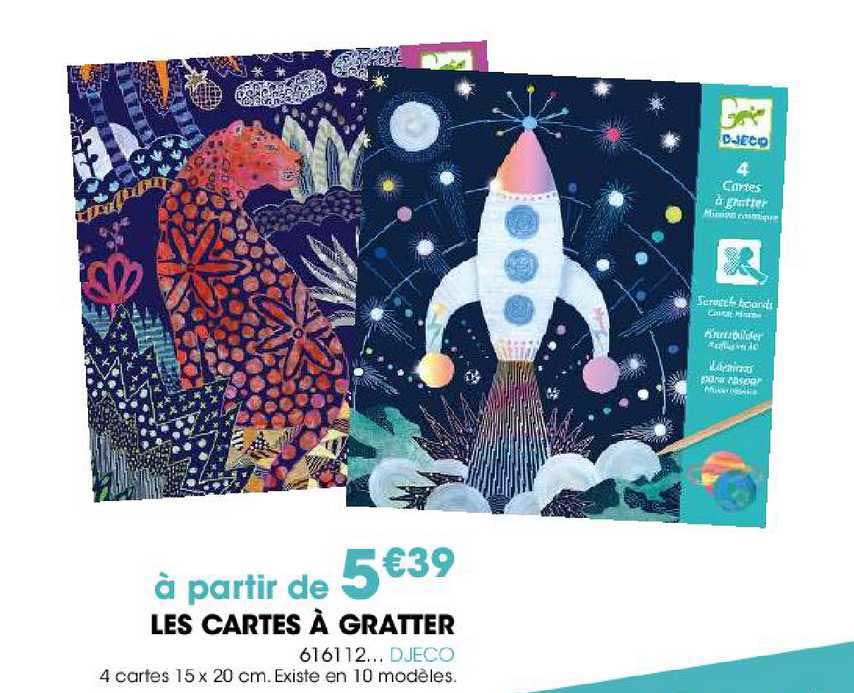 Les Cartes à Gratter 616112 Djeco