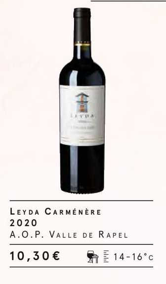 leyda carménère 2020 a.o.p. valle de rapel