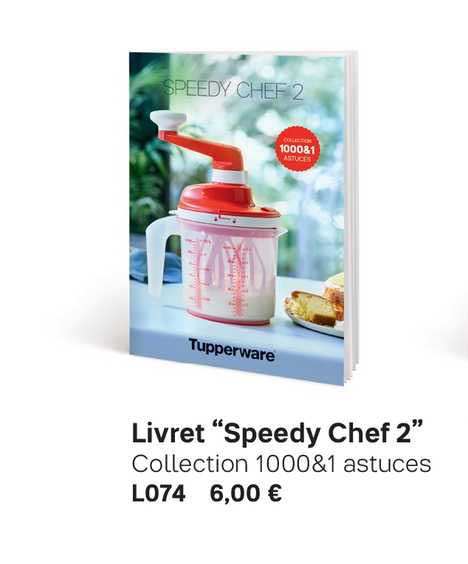 livret "speedy chef 2"