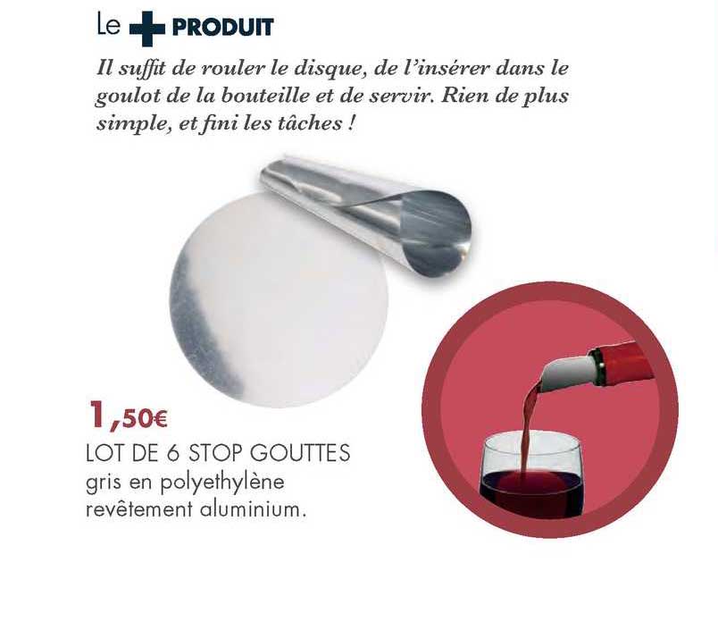 lot de 3 stop gouttes