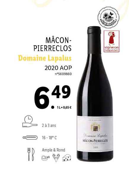 mâcon-pierreclos domaine lapalus 2020 aop