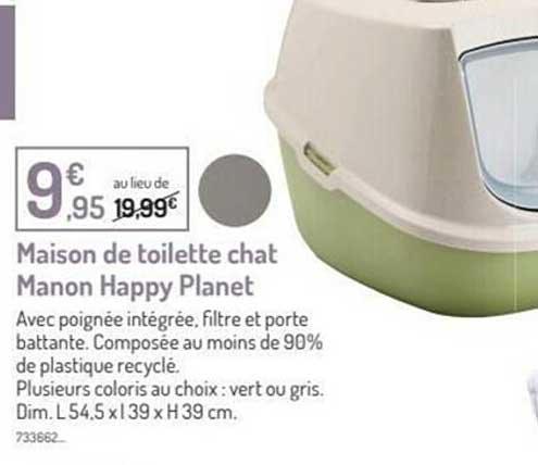maison de toilette chat manon happy planet