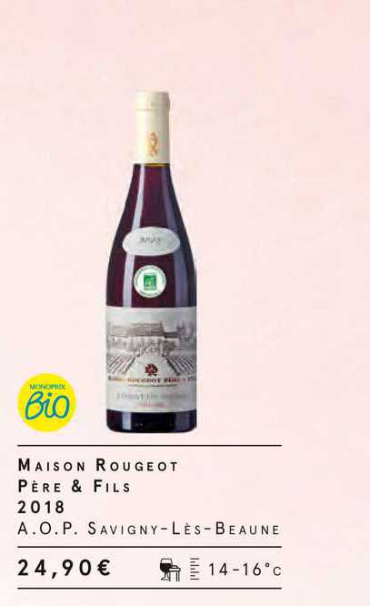 maison rougeot père & fils 2018 a.o.p. savigny-lès-beaune
