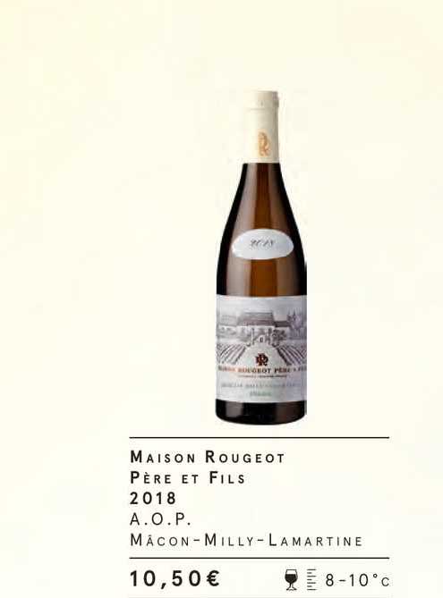 maison rougeot père et fils 2018 a.o.p. mâon-milly-lamartine