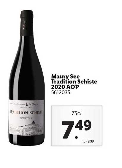 maury sec tradition schiste 2020 aop